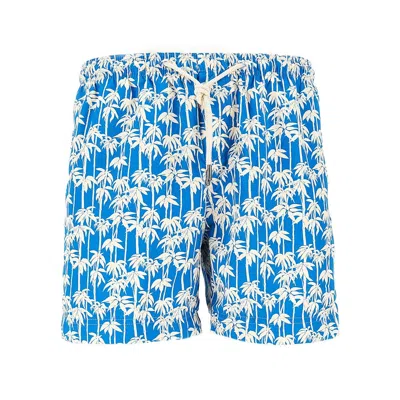 Peninsula Printed Swimshorts In Blue