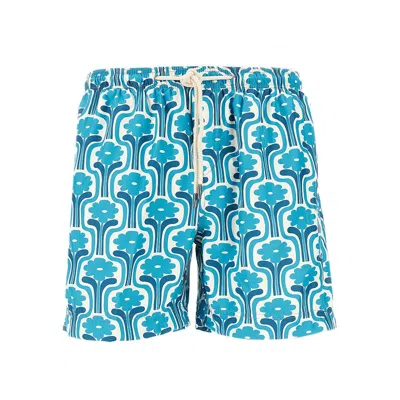 Peninsula Printed Swimshorts In Blue