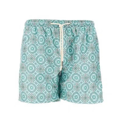 Peninsula Printed Swimshorts In Blue