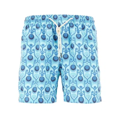 Peninsula Printed Swimshorts In Blue