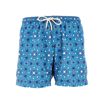 Peninsula 'rapallo' Printed Swim Shorts In Blue
