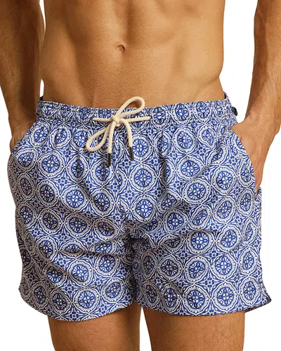Peninsula Swimwear 5.5 Drawstring Swim Shorts In Aqua Mediterraneo In Blue
