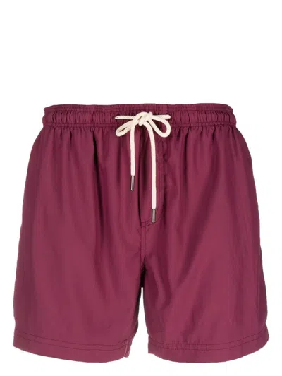 Peninsula Swimwear Above-knee Swim Shorts In Purple