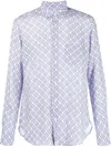 Peninsula Swimwear All-over Graphic-print Shirt In White