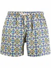 Peninsula Swimwear Amalfi Printed Swimming Shorts In Multi