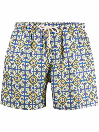 Peninsula Swimwear Amalfi Printed Swimming Shorts In Multi