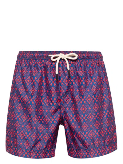 Peninsula Swimwear Camogli V5 Recycled-polyester Swim Shorts In Blue