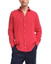 Peninsula Swimwear Capri Linen Shirt In Red