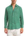 Peninsula Swimwear Cetara Linen Shirt In Green