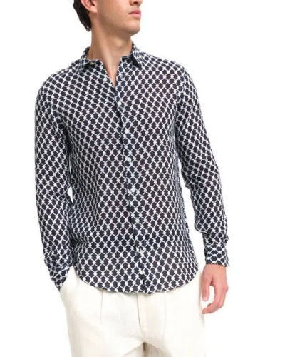 Peninsula Swimwear Cetara Linen Shirt In Multi