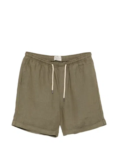 Peninsula Swimwear Drawstring Elasticated-waist Shorts In Green