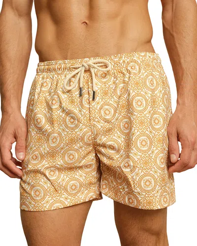 Peninsula Swimwear 5.5 Drawstring Swim Shorts In Aqua Mediterraneo In Neutral