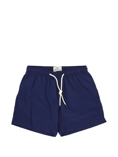 Peninsula Swimwear Drawstring-waist Swim Shorts In Blue
