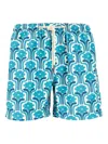 Peninsula Swimwear Floral-print Swim Shorts In Blue
