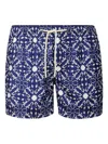 Peninsula Swimwear Floral-print Swim Shorts In Blue