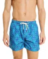 Peninsula Swimwear Foglie Swim Shorts In Blue