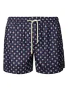 Peninsula Swimwear Geometric-pattern Swim Shorts In Blue