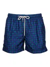 Peninsula Swimwear Geometric-pattern Swim Shorts In Blue