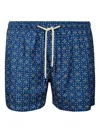 Peninsula Swimwear Geometric-pattern Swim Shorts In Blue