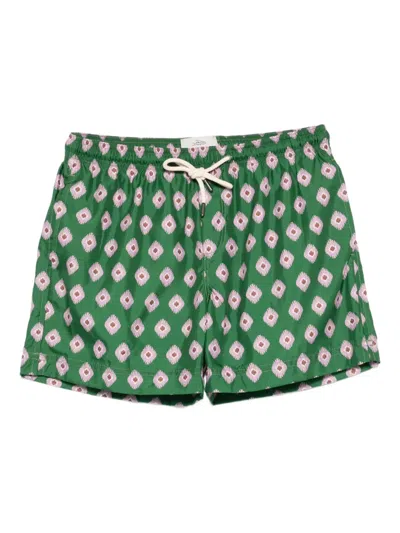 PENINSULA SWIMWEAR GEOMETRIC-PATTERN SWIM SHORTS