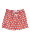Peninsula Swimwear Geometric-pattern Swim Shorts In Red