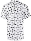 Peninsula Swimwear Linosa V3 Geometric-print Linen Shirt In White