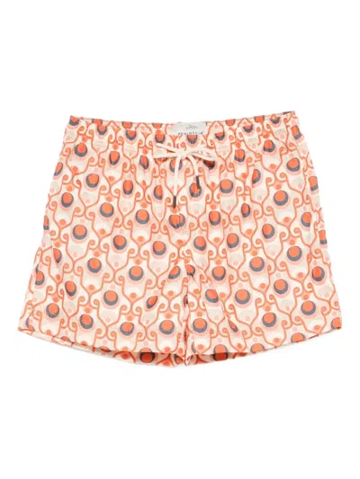 PENINSULA SWIMWEAR GEOMETRIC-PRINT SWIM SHORTS