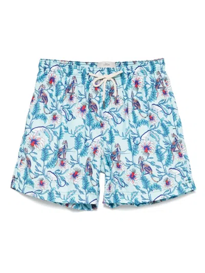 Peninsula Swimwear Graphic-print Swim Shorts