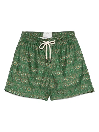 Peninsula Swimwear Graphic-print Swim Shorts