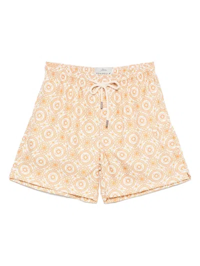 Peninsula Swimwear Graphic-print Swim Shorts