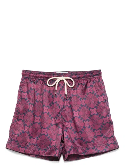Peninsula Swimwear Graphic-print Swim Shorts In Violett