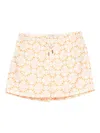 Peninsula Swimwear Lace-pattern Swim Shorts In Yellow