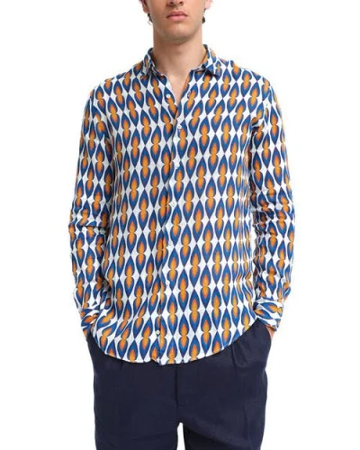 Peninsula Swimwear Levante Linen Shirt In Multi