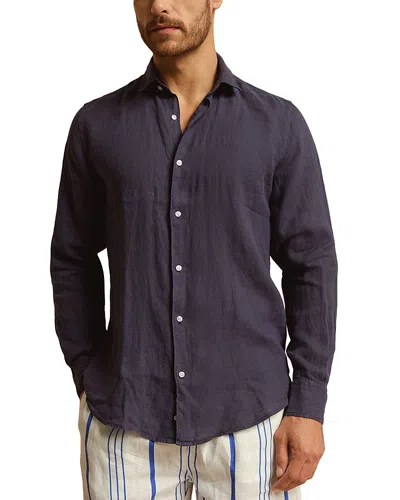 Peninsula Swimwear Linen Shirt In Purple