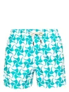 Peninsula Swimwear Maestrale V3 Recycled-polyester Swim Shorts In Green