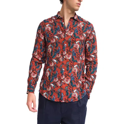 Peninsula Swimwear Malindi Linen Shirt In Brown