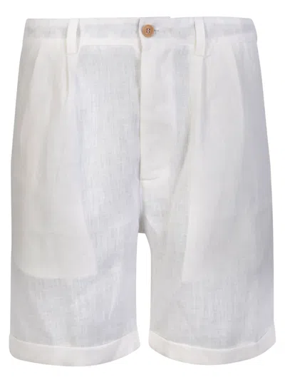 Peninsula Swimwear Marzamemi Linen White Shorts