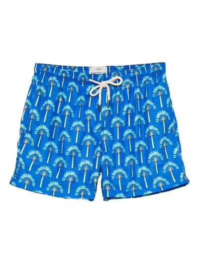 PENINSULA SWIMWEAR PALM-TREE PRINT SWIM SHORTS