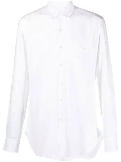 Peninsula Swimwear Plain Button-down Shirt In White