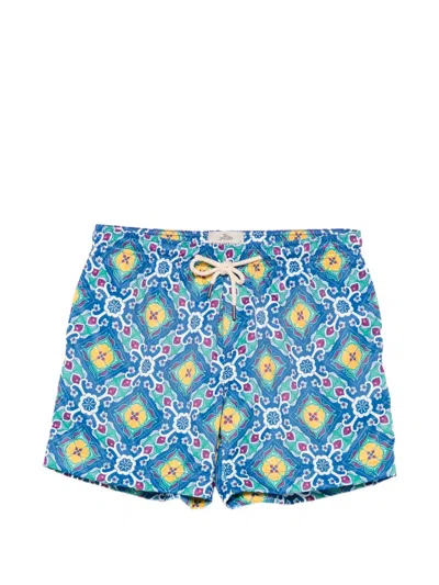 Peninsula Swimwear Positano Swim Shorts In Blue