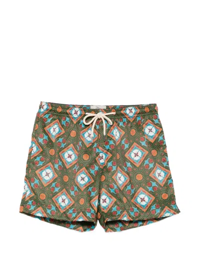 Peninsula Swimwear Positano Swim Shorts In Green