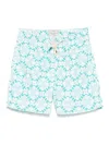 Peninsula Swimwear Printed Swim Shorts In Blue