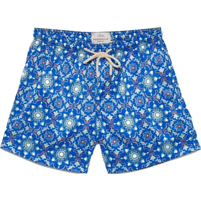Peninsula Swimwear Rapallo Swim Shorts In Blue