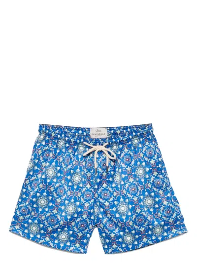 Peninsula Swimwear Rapallo Swim Shorts In Blue