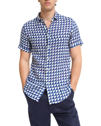 Peninsula Swimwear Tabaccara Linen Shirt In Blue