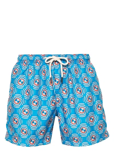 Peninsula Swimwear Tinnari V2 Recycled-polyester Swim Shorts In Blue