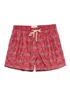 Peninsula Swimwear Verbania Paisley-print Swim Shorts In Red