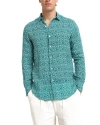 Peninsula Swimwear Villagonia Linen Shirt In Green