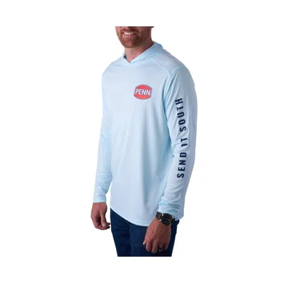 Penn Cfcw Performance Hooded Sun Shirt Hoodie In Blue