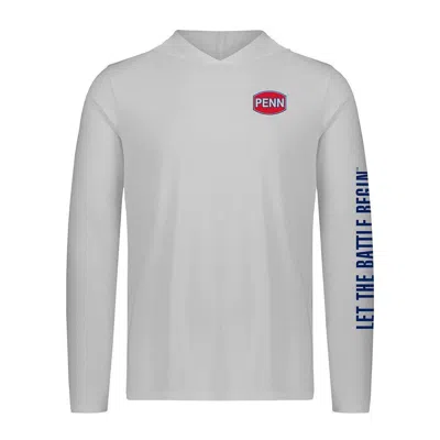 Penn Men's  Performance Sun Long Sleeve Hooded T-shirt In Gray
